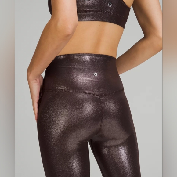 lululemon athletica Shiny Black Leggings - Picture 4 of 8